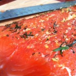 finished gravlax...